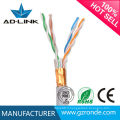 Fabriqué en Chine câble de réseau solide sans cuivre ftp cat5e câble torsadé